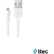 Ttec Smart Fast Charger 2.1A Usba To Micro Kablolu Seyahat Şarj Aleti Set Beyaz