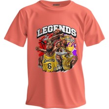 Shome Regular T-Shirt Nba Baskılı Trıo Legends