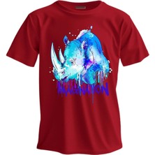 Shome Regular T-Shirt Gergedan Kaplan Baskılı