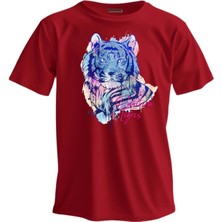 Shome Regular T-Shirt Beyaz Kaplan Baskılı