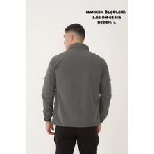 Outdoor Unisex Slim Fit Likralı Su Itici Çok Cepli Mevsimlik Taktik Spor Ceket