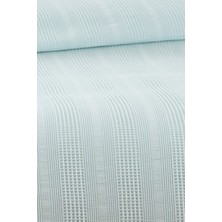 Pamuk Çift Kişilik Kopanaki Dantelli Petek Pike 210 x 230  cm -Mint Yeşili