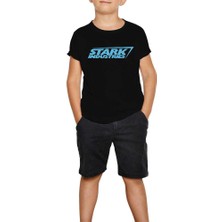 Stark Industries Siyah Çocuk Tişört