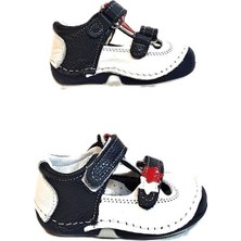 Fiyra 8052 Beyaz Laci Ilk Adım Hakiki Deri Bebe Erkek Çocuk Ayakkabı