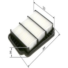 Bosch HAVA FİLTRESİ CHEVROLET LACETTI Estate (J200) 1.6 03.2005 - ... 80KW/109PS