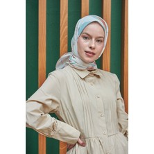 İpekhan Lotus Petrol Yeşili  Pamuk Viskon Eşarp