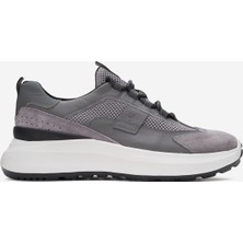 Marcomen Erkek Kalın Taban Bağcıklı Sneaker  Deri Mc 21525 Gri