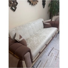Süngerli Koltuk Örtüsü Yeni Moda Krem Rengi 1ADET Kaydırmaz ve Kırışmaz Tasarım 210*170 cm