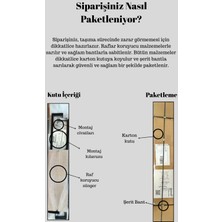 Duvara Monte 2 Raflı Meşe Rengi Kitaplık, Duvar Rafı