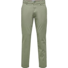 Only & Sons Erkek Regular Fit Lastikli Bel Haki Pantolon - 22029761