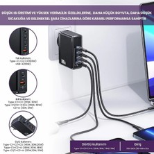 100W Qc+Pd 4 Port (3type-C+1usb) Gan Hızlı Şarj Başlığı-Siyah
