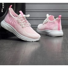 Tutinom Ortopedik Yumuşak Taban Günlük Yazlık Sneaker Spor Ayakkabı Pembe Lila Beyaz Anne Kız  Kombini