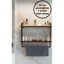 2'li Ceviz Banyo Rafı,havluluk