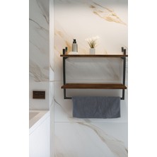 2'li Ceviz Banyo Rafı,havluluk