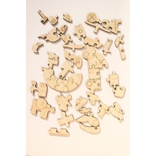 Ahşap Taşıtlar Puzzle Seti | 6'lı Eğitici Yapboz | 44 Parça | Montessori Oyuncak - Eğitici Oyuncak