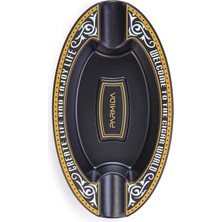 Parmida Siyah Işlemeli Ikili Puro Küllüğü