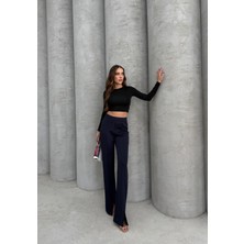 Lacivert Scuba Pantolon