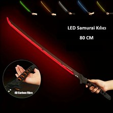 Japon Kılıcı Işıklı Katana Oyuncak Kılıç Ledli Katana Samuray Kılıcı Figürü Dev Boy 82 cm