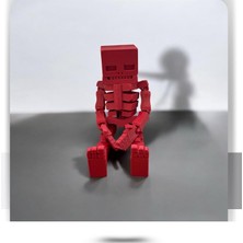 Hareketli Insan Oyuncak Renkli 14CM Boy