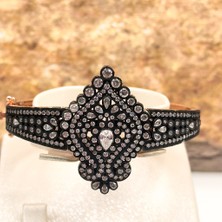 Rosegold Özel Üretim Elmas Modeli Gümüş Bileklik