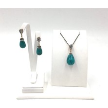 Mini Markazit Turkuaz Otantik Doğal Taş Set