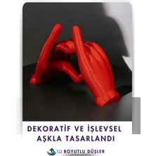 Kalp Eller Telefon Tutacağı ve Fotograf Çerçevesi