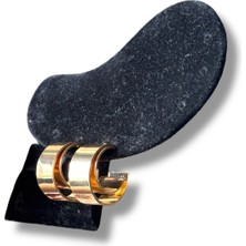 Iç Içe Geçmiş Halka Çelik Küpe