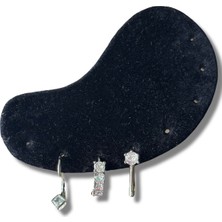 Üçlü Klasik Iri Taşlı Klipsli Çelik Küpe