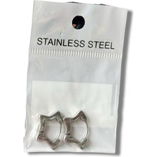 Minik Yıldız Şekilli Çelik Küpe