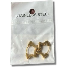 Minik Yıldız Şekilli Çelik Küpe