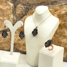 Elmas Montür Rosegold Özel Üretim Gümüş Set Takım