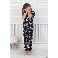 Kız Çocuk Yazlık Pijama Takımı 3-13 Yaş - %100 Pamuk Süprem Penye, Terletmeyen, Yumuşak Kumaş