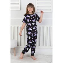 Kız Çocuk Yazlık Pijama Takımı 3-13 Yaş - %100 Pamuk Süprem Penye, Terletmeyen, Yumuşak Kumaş