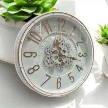 Çarklı Saat Plastik Beyaz - 505