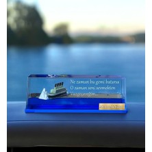 Kişiye Özel Yazılı Batmayan Aşk Gemisi Sevgililer Günü Hediyesi Titanik Kar Küresi