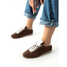 Fulgor Kahve Hakiki Deri Kadın Sneakers