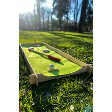 Ahşap Mini Golf Seti – Katlanabilir, Çocuk ve Yetişkinler Için Eğlenceli Oyun