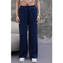 Bol Paça Beli Lastikli Keten Pantolon