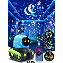 Nomtekno/çocuklar Için Eğitici ve Eğlencel Robot Temali Projektör Gece Lambasi