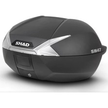 Shad SH47 Motosiklet Arka Çanta Beyaz (47 Litre)