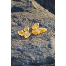 Belirtilmemiş Cüzdanlık Sitrin (Para Taşı) Tımbıl Doğal Taş 1 Adet Eşsiz Desen ve Renk Seçenekleriyle