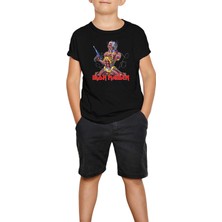 Iron Maiden In The War Siyah Çocuk Tişört