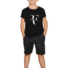 Roger F. Siyah Çocuk Tişört