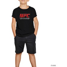 Ufc Ultimate Fighting Championship Siyah Çocuk Tişört