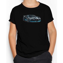 Bugati Car Siyah Çocuk Tişört