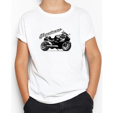 Suzuki Hayabusa Beyaz Çocuk Tişört