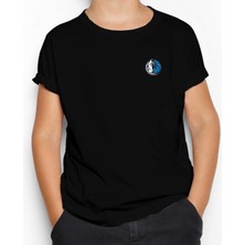 Dallas Mavericks Logo Siyah Çocuk Tişört