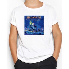 Megadeth Rust In Peace Beyaz Çocuk Tişört