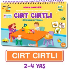 Minik Dahiler: Cırt Cırtlı Etkinlik Kitabı 2-4 Yaş + Magnet Puzzle Sevimli Hayvanlar Seti