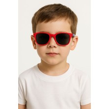Erkek Çocuk Kırmızı Güneş Gözlüğü 2-12 Yaş | Uv Koruyucu Esnek Çerçeve Yazlık Gözlük Modeli